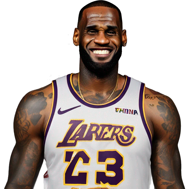 lebron james with tatoos emoji
