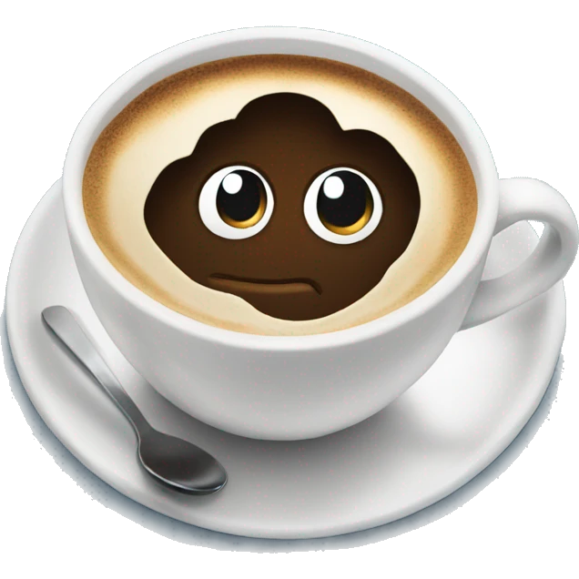 Coffee with sky emoji