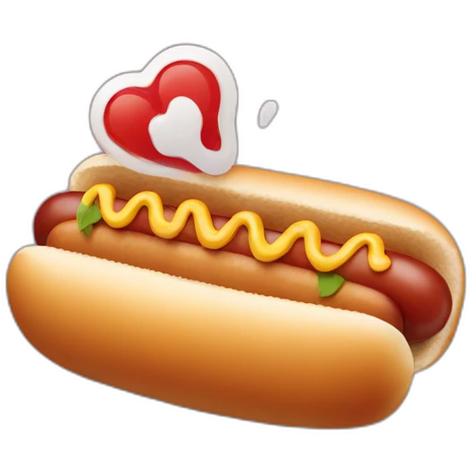 Chien hot dog emoji