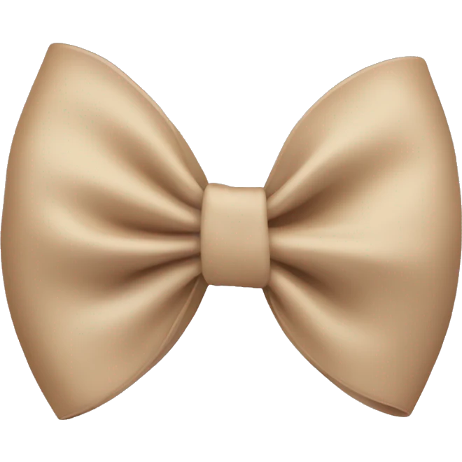 Beige bow emoji