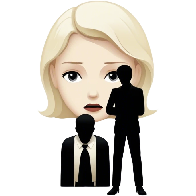 Icon for Drama Movies: A vintage movie poster-style design featuring a tense scene with emotional expressions, a dimly lit background, and key dramatic elements like a silhouette of a person in despair. Bold, cinematic typography. Transparent background. emoji