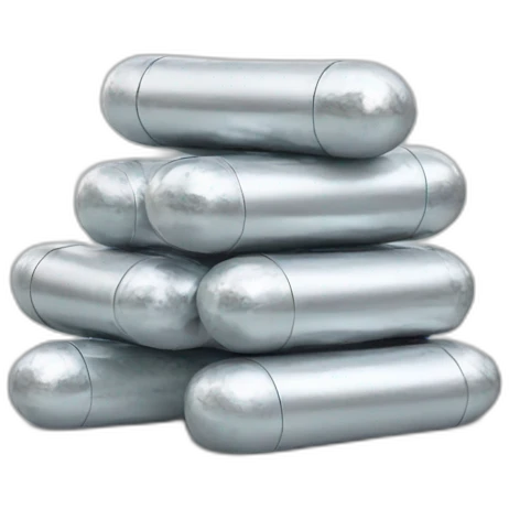Medicine Piles With Silver Foil emoji