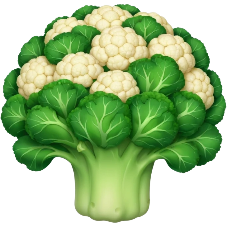 frozen broccoli and cauliflower blend emoji