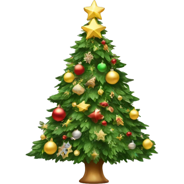 Fancy Christmas tree emoji