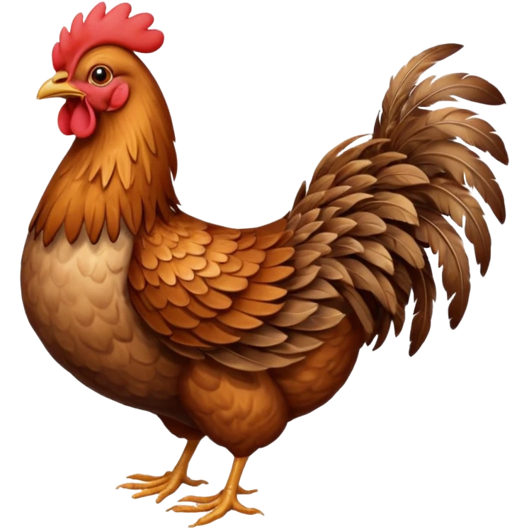 High resolution of A hen  emoji