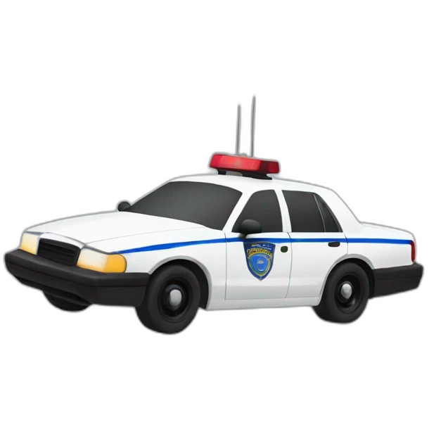 Drifting Police car  emoji