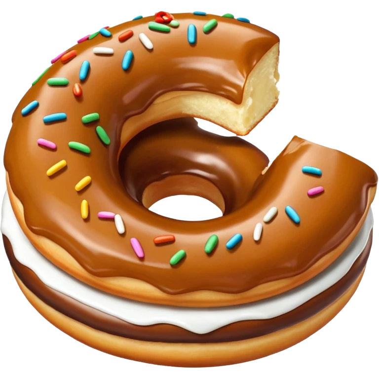 Karamelli çilekli donut emoji