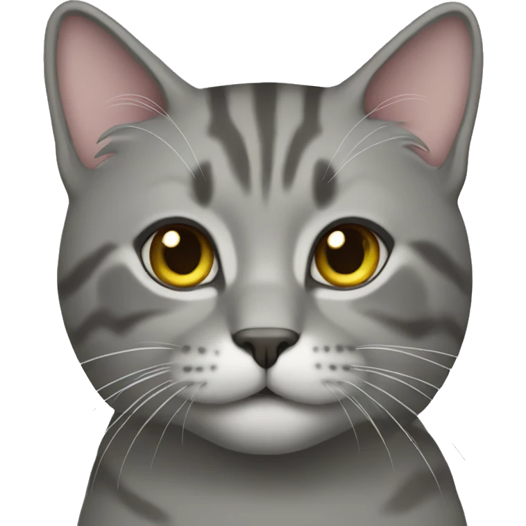 Cat grey emoji