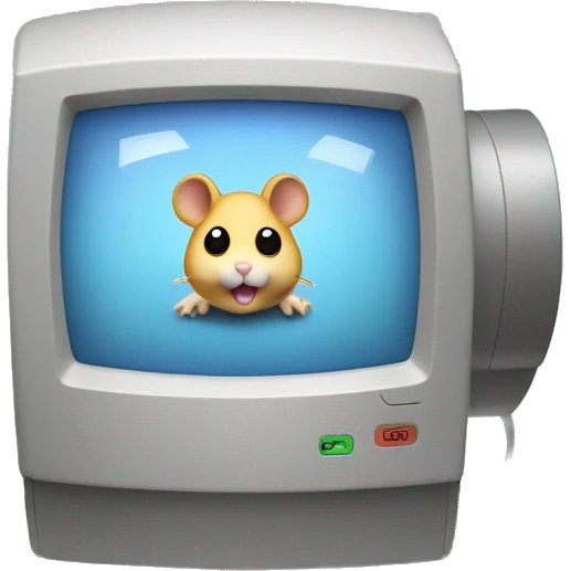desktop pc powered by hamster on wheel emoji