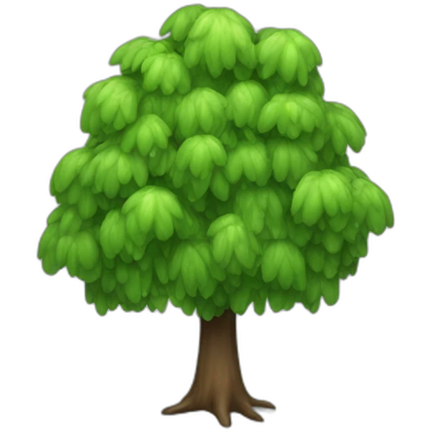 raining tree emoji