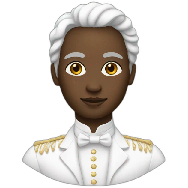Femme noire homme blanc marié emoji