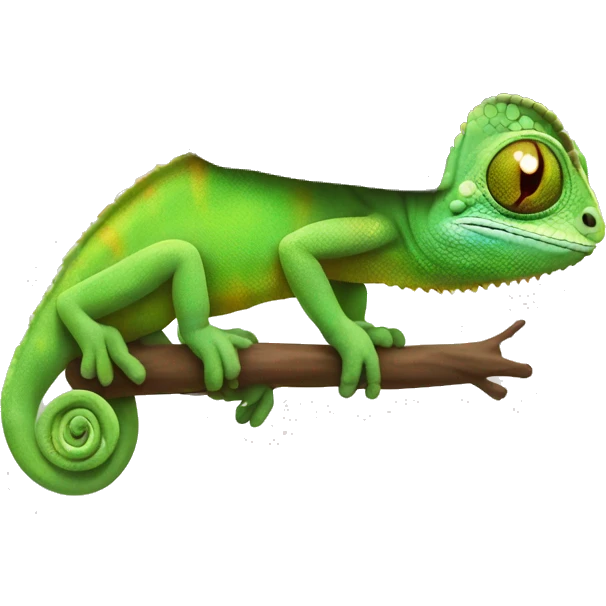 chameleon with hat emoji