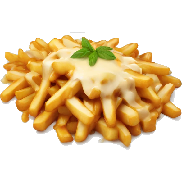 Poutine à table  emoji