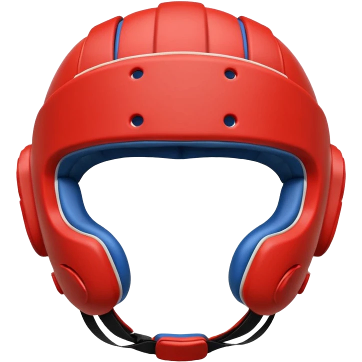 MMA headgear object icon, protective sparring helmet, padded texture, 3D cartoon, mobile game icon style, centered, clean background, no text, no watermark emoji