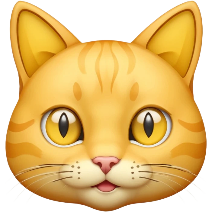 گربه ای زرد با چشم های ستاره ای emoji