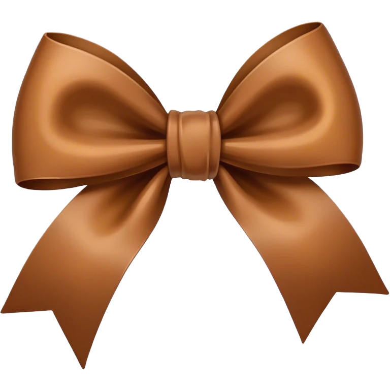 Brown bow emoji