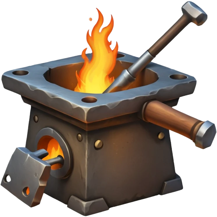 A blacksmith forge emoji