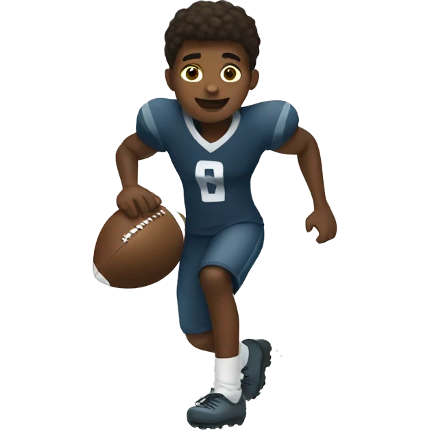 Black boy drilling football freestyle emoji