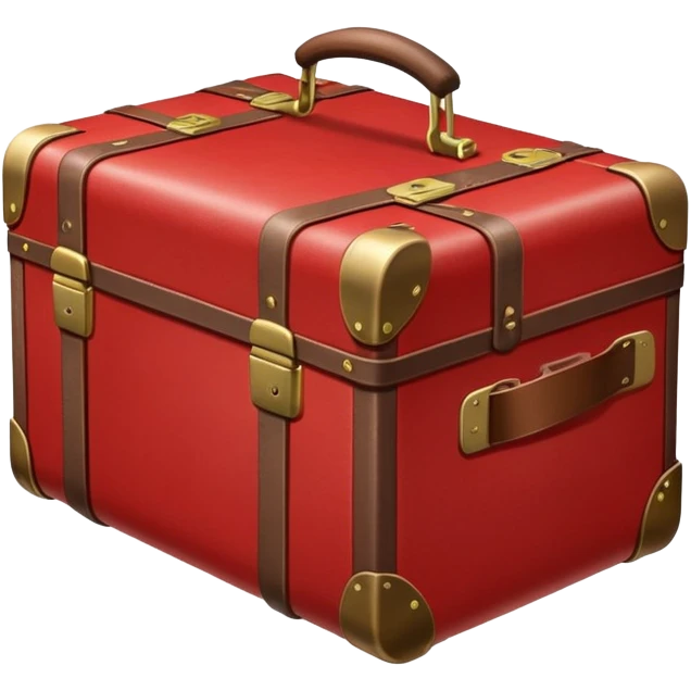 red open suitcase emoji