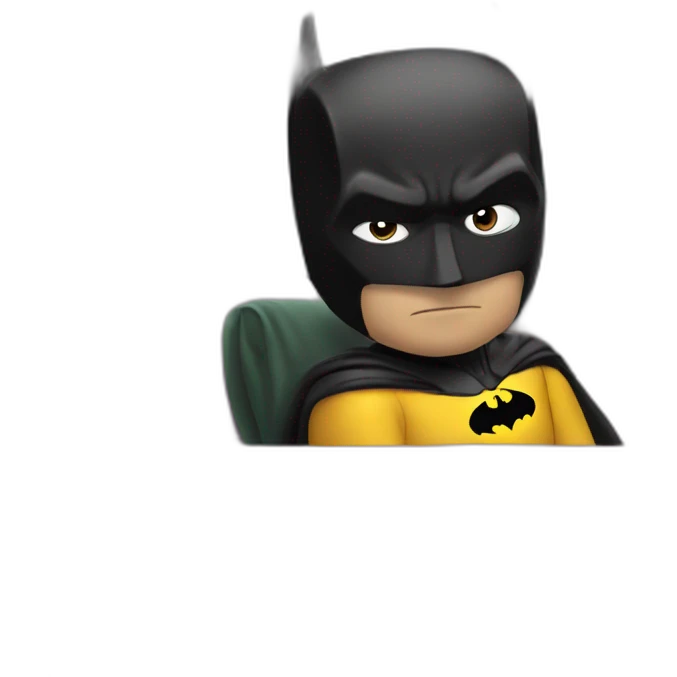 batman watching tv emoji