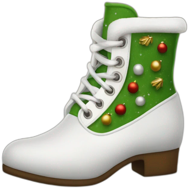 zapato-treboles-navidad emoji