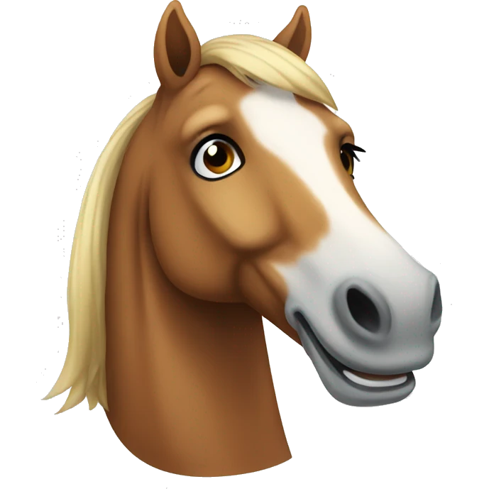horse smiling emoji