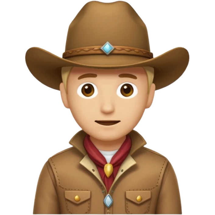 Slack emoji cowboy developer going crazy with deploy to master. Make it look like a slack emojii emoji