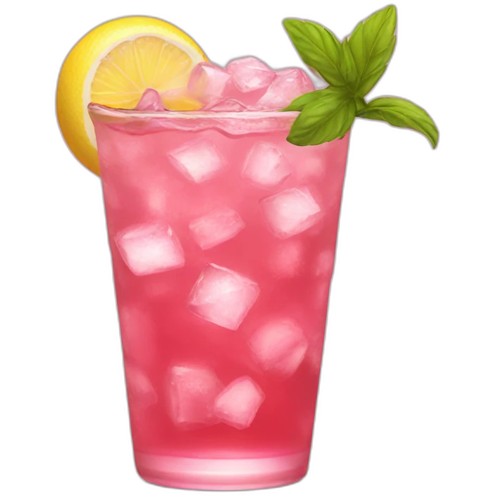 pink iced tea emoji