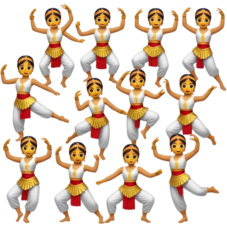 Cinematic Realistic Sirtaki Dance Pop Culture Emoji, showcasing energetic traditional dance movements rendered with dynamic, rhythmic lighting and expressive detail. emoji