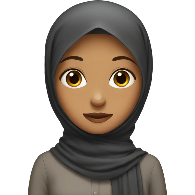 A girl wearing a hijab emoji
