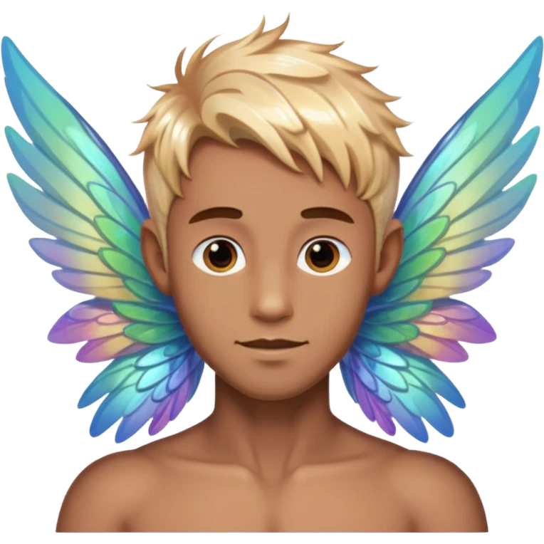 male fairy wings emoji