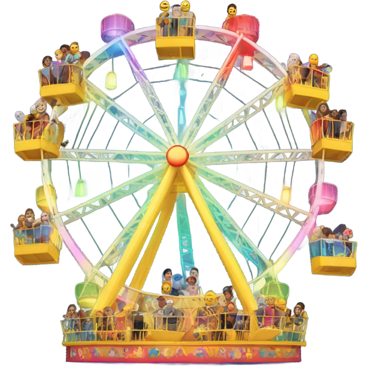 A happy Ferris wheel  emoji