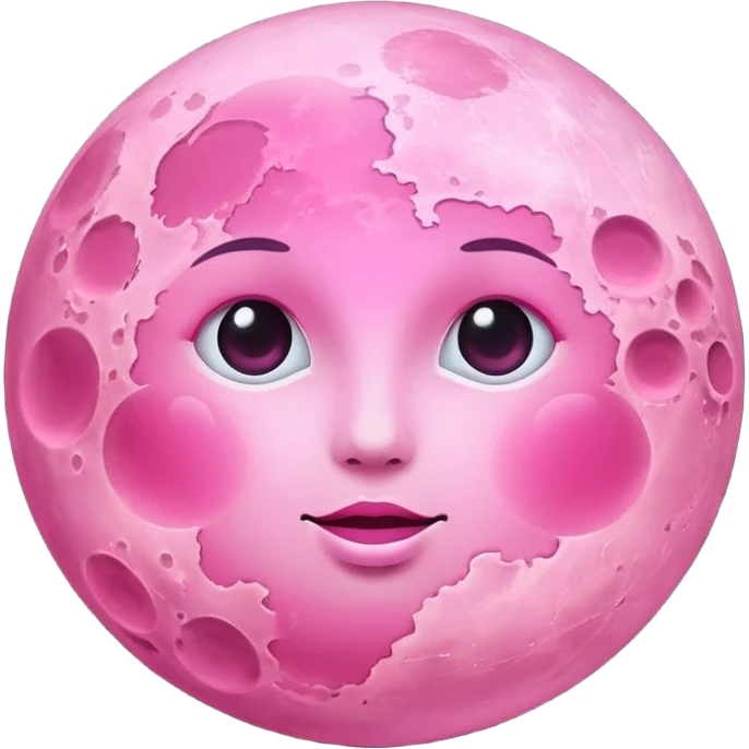 Pink moon  emoji