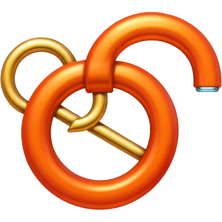 red orange link emoji