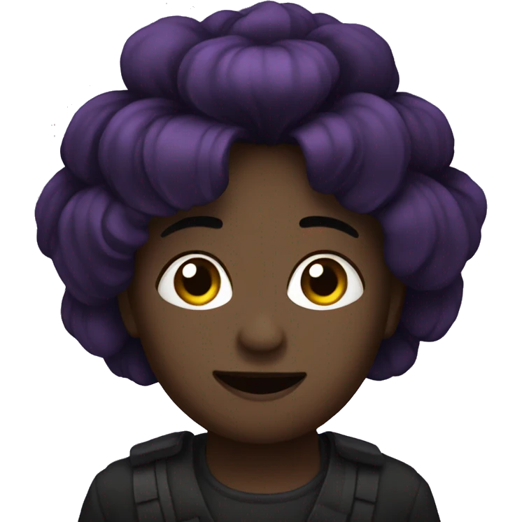 dark pansy emoji