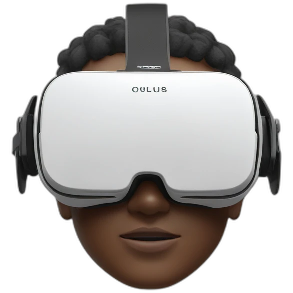 Oculus quest 2, front view emoji