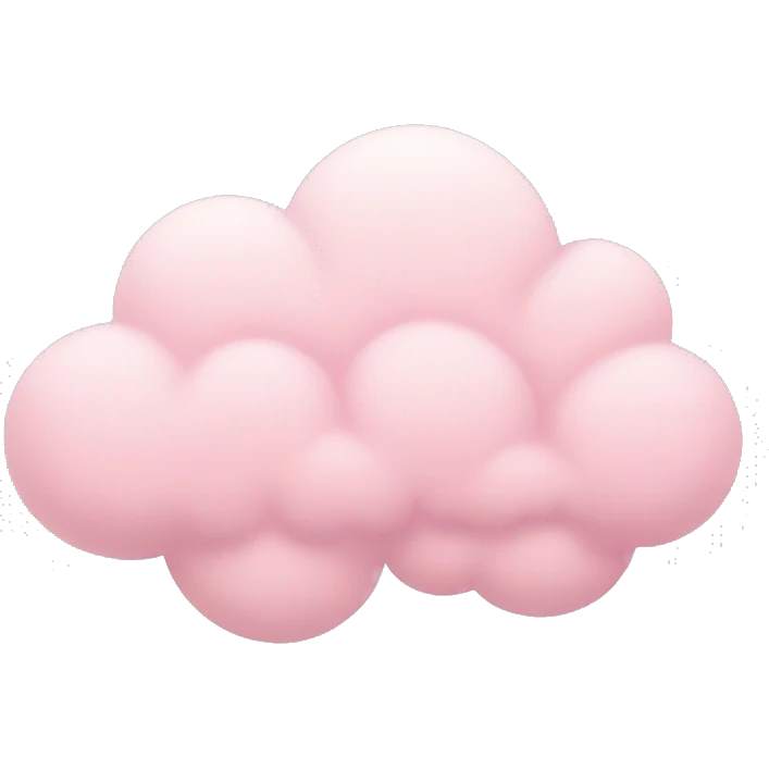 pastel pink cloud emoji