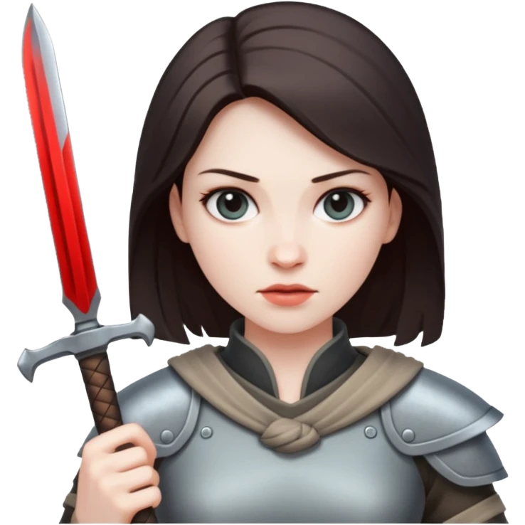 a woman with blade emoji