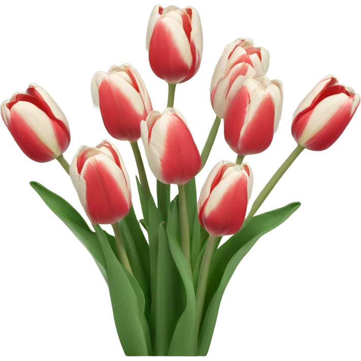 Buque de tulipas brancas emoji