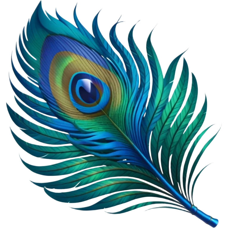 Peacock feather emoji