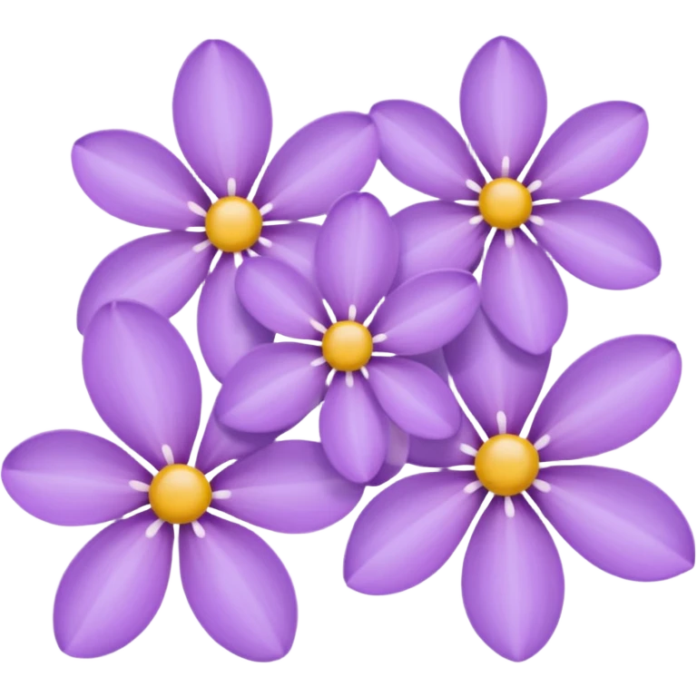 Lilac flowers emoji