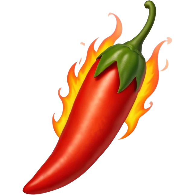 jalapeno pepper with fire emoji