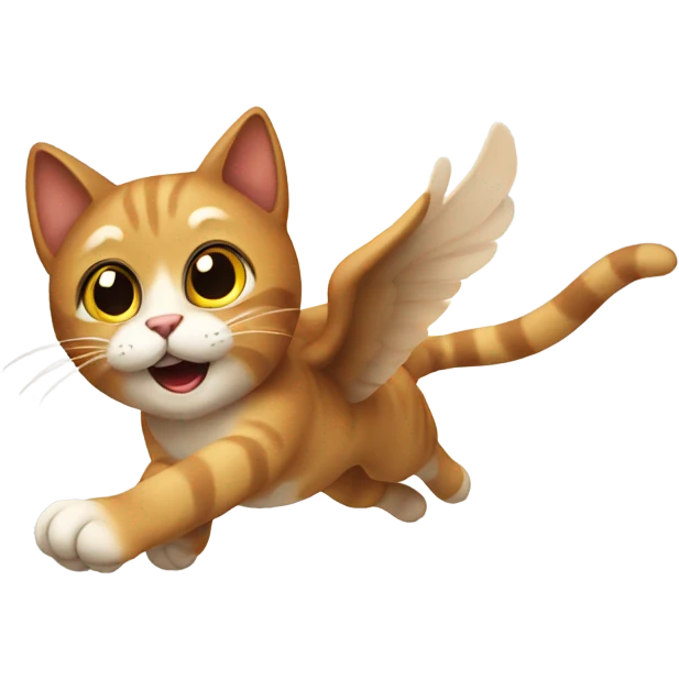 cat flying  emoji