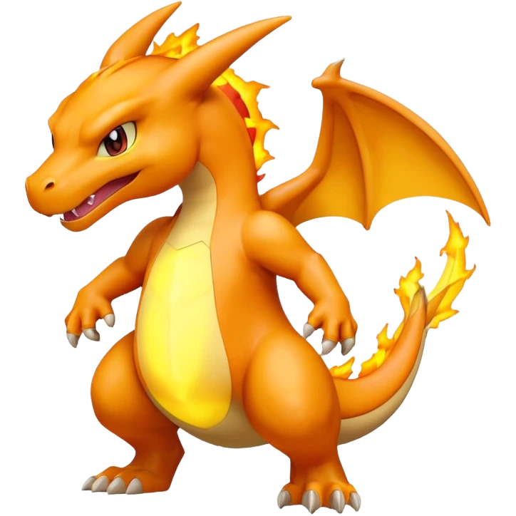 Charzard as a electric Pokémon emoji