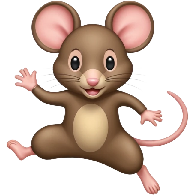 une souris qui fait un saut en longueur emoji