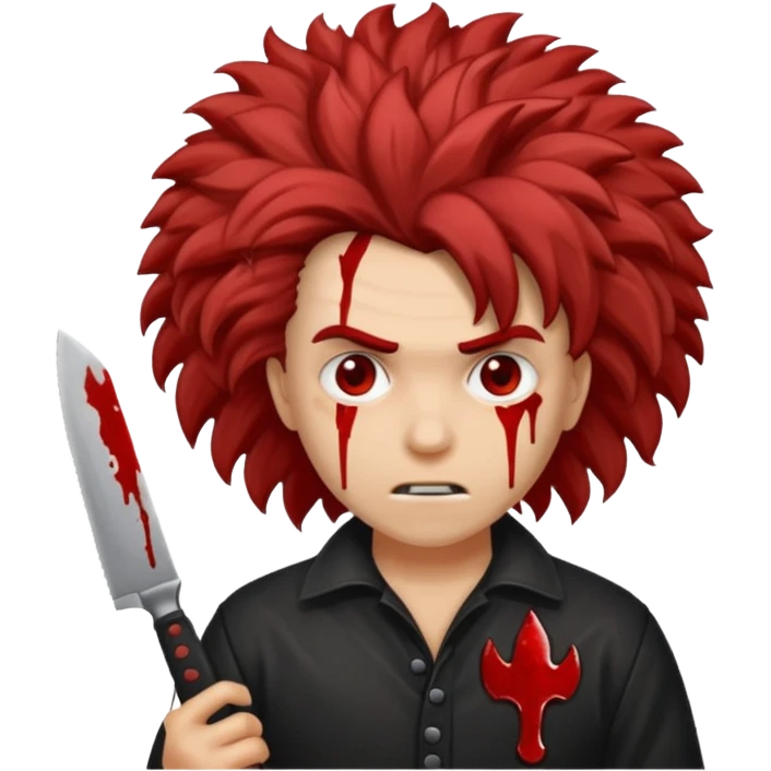 skib skib 67 slasher mad big hair kind emoji