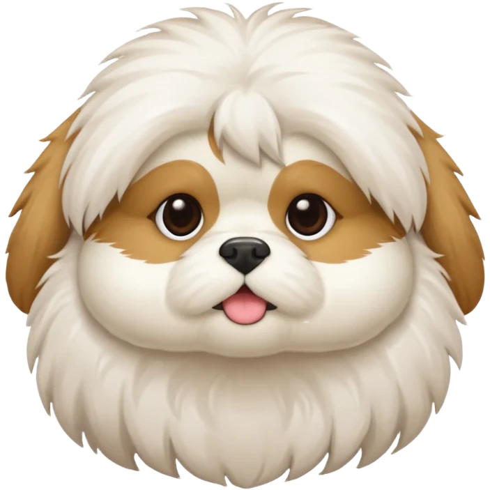 White shitzu emoji