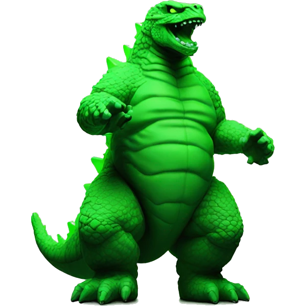 Godzilla uranium fluo toy emoji
