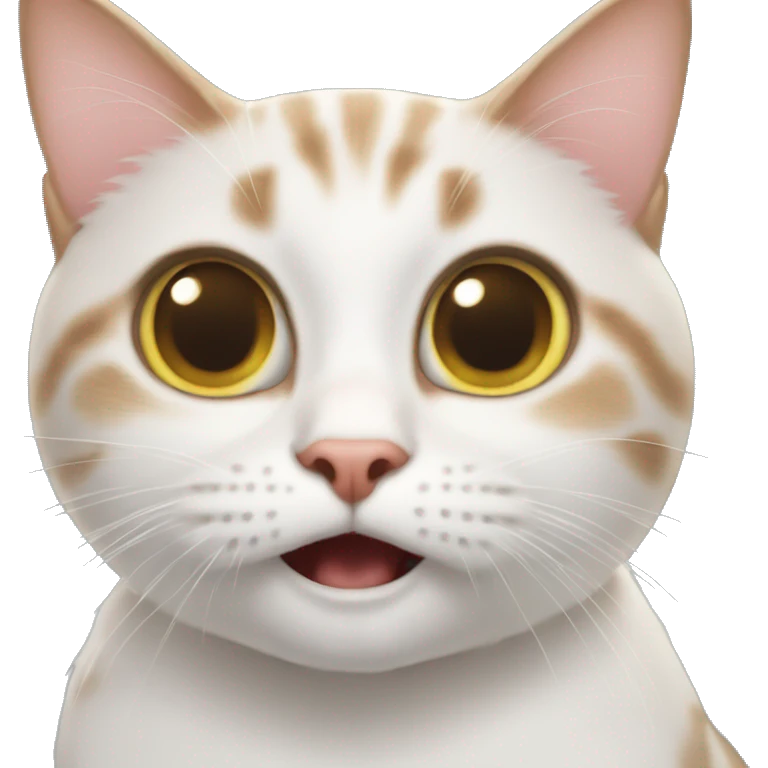 The surprised cat emoji