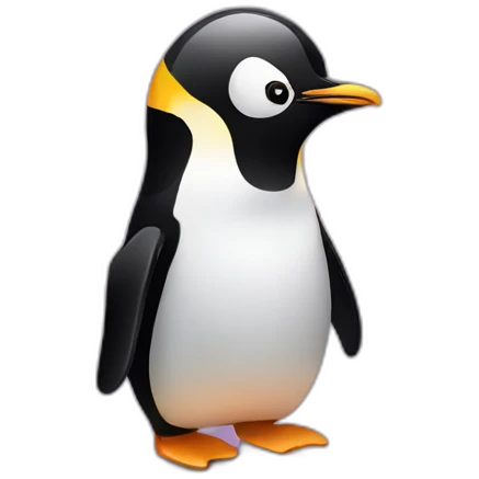 Penguin at the disco emoji